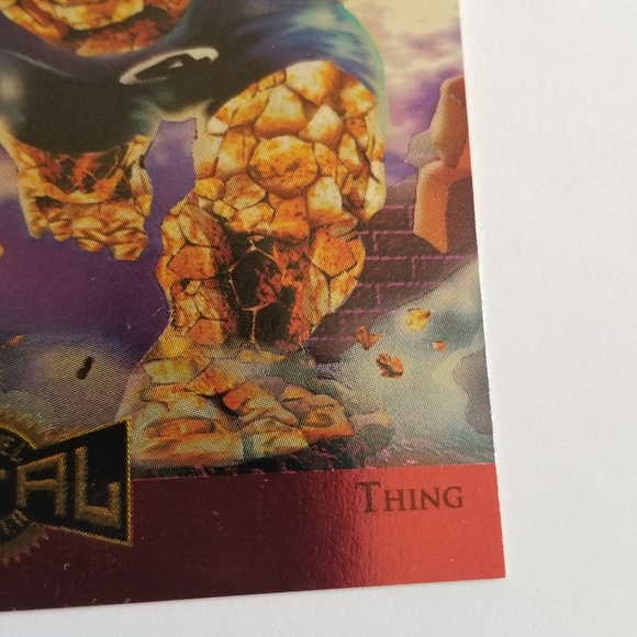 Vintage Marvel Metal trading card 1995 Thing Limited Edition card #14 of 18 - Picture 9 of 10